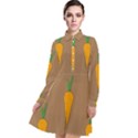 Healthy Fresh Carrot Long Sleeve Chiffon Shirt Dress View1