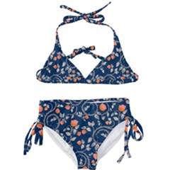 Midnight Florals Kids  Classic Bikini Set by VeataAtticus