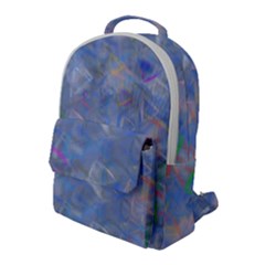 Abstract Triangles Geometric Flap Pocket Backpack (large) by Bajindul