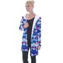 Digital Art Art Artwork Abstract Longline Hooded Cardigan View1