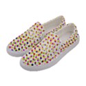 Illustration Abstract Pattern Polka Dot Women s Canvas Slip Ons View2