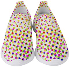 Illustration Abstract Pattern Polka Dot Kids  Slip On Sneakers by Pakrebo