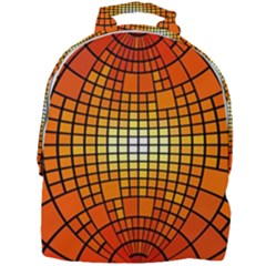 Pattern Background Rings Circle Orange Mini Full Print Backpack by Pakrebo