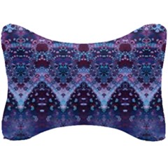 Blue Elegance Elaborate Fractal Fashion Seat Head Rest Cushion by KirstenStar