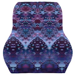 Blue Elegance Elaborate Fractal Fashion Car Seat Back Cushion  by KirstenStar