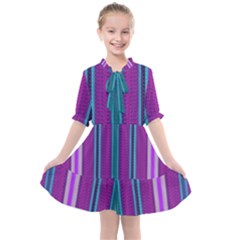 Fabric Pattern Color Structure Kids  All Frills Chiffon Dress by Bajindul