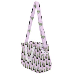 Cactus Pink Pattern Rope Handles Shoulder Strap Bag by snowwhitegirl