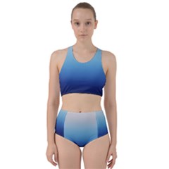 Blue Ombre Racer Back Bikini Set by VeataAtticus