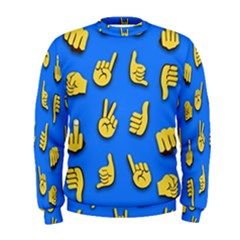 Emojis Hands Fingers Men s Sweatshirt by Bajindul