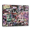 Graffiti Wall Background Canvas 14  x 11  (Stretched) View1