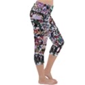 Graffiti Wall Background Lightweight Velour Capri Yoga Leggings View3