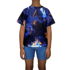 Universe Exploded Kids  Short Sleeve Swimwear by WensdaiAmbrose