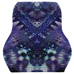 Blue Fractal Lace Tie Dye Car Seat Back Cushion  by KirstenStar