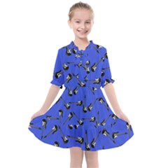 Guitar Instruments Music Rock Kids  All Frills Chiffon Dress by Bajindul