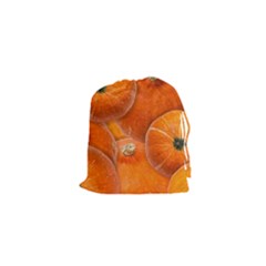 Pumpkin Halloween Fall Thanksgiving Drawstring Pouch (xs) by Pakrebo