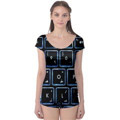 Contemporary Electronics Graphic Modern Boyleg Leotard  by Pakrebo