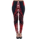 Low Angle Photography Of Red Metal Tower Lightweight Velour Leggings View1