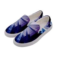 Abstract Architectural Design Architecture Building Women s Canvas Slip Ons by Pakrebo