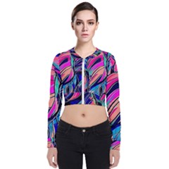 Tropical Leaves Resize 2000x2000 Same A3580b Long Sleeve Zip Up Bomber Jacket by Sobalvarro