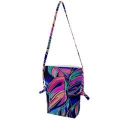 Tropical Leaves Resize 2000x2000 Same A3580b Folding Shoulder Bag by Sobalvarro