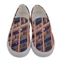 Low Angle Photography Of Beige And Blue Building Women s Canvas Slip Ons View1