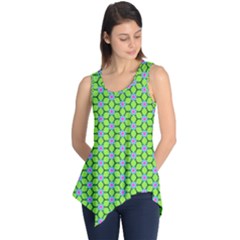 Pattern Green Sleeveless Tunic by Mariart