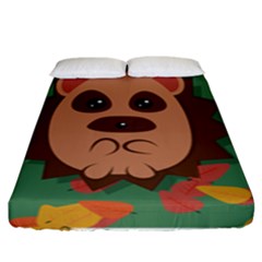 Hedgehog Animal Cute Cartoon Fitted Sheet (king Size) by Sudhe