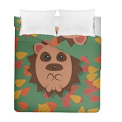 Hedgehog Animal Cute Cartoon Duvet Cover Double Side (full/ Double Size) by Sudhe