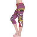 Ninja Beaver Animal Humor Joke Capri Leggings  View3