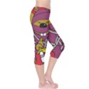 Ninja Beaver Animal Humor Joke Capri Leggings  View4