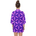 Purple Half Sleeve Chiffon Kimono View2