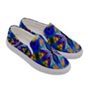 Art Kaleidoscope Meditation Mosaic Women s Canvas Slip Ons View3