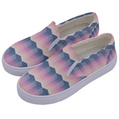 Seamless Pattern Background Block Kids  Canvas Slip Ons by Simbadda