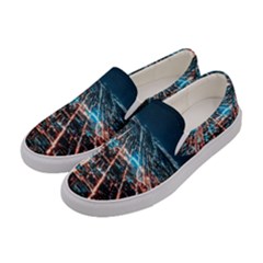 Aerial Shot Of Buildings Women s Canvas Slip Ons by Simbadda