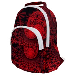 Fractals Fantasy Image Art Rounded Multi Pocket Backpack by Simbadda