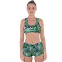 Painting Leaves Tropical Jungle Racerback Boyleg Bikini Set View1