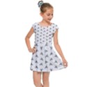 Cycling Motif Design Pattern Kids  Cap Sleeve Dress View1