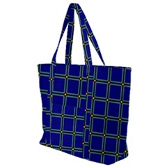 Background Pattern Design Geometric Zip Up Canvas Bag by Sudhe