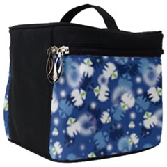 White Flowers Summer Plant Make Up Travel Bag (big) by HermanTelo