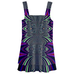 Abstract Artwork Fractal Background Pattern Kids  Layered Skirt Swimsuit by Sudhe