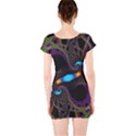 Fractal Artwork Abstract Background Short Sleeve Bodycon Dress View2