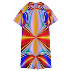 Abstract Art Fractal Art Kids  Boyleg Half Suit Swimwear by Sudhe