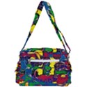 Colorful shapes abstract painting                   Buckle Multifunction Bag View3