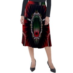 Abstract Abstract Art Artwork Star Classic Velour Midi Skirt  by Pakrebo