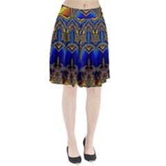 Abstract Art Design Digital Art Image Pleated Skirt by Pakrebo