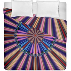 Artwork Fractal Geometrical Design Duvet Cover Double Side (king Size) by Pakrebo