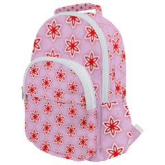 Texture Star Backgrounds Pink Rounded Multi Pocket Backpack by HermanTelo