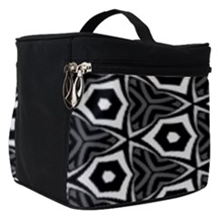 Black White Pattern Make Up Travel Bag (small) by Bajindul