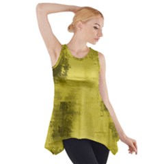 Watercolor Wash - Yellow Side Drop Tank Tunic by blkstudio