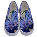 Blue Wildflowers Kids  Canvas Slip Ons View1